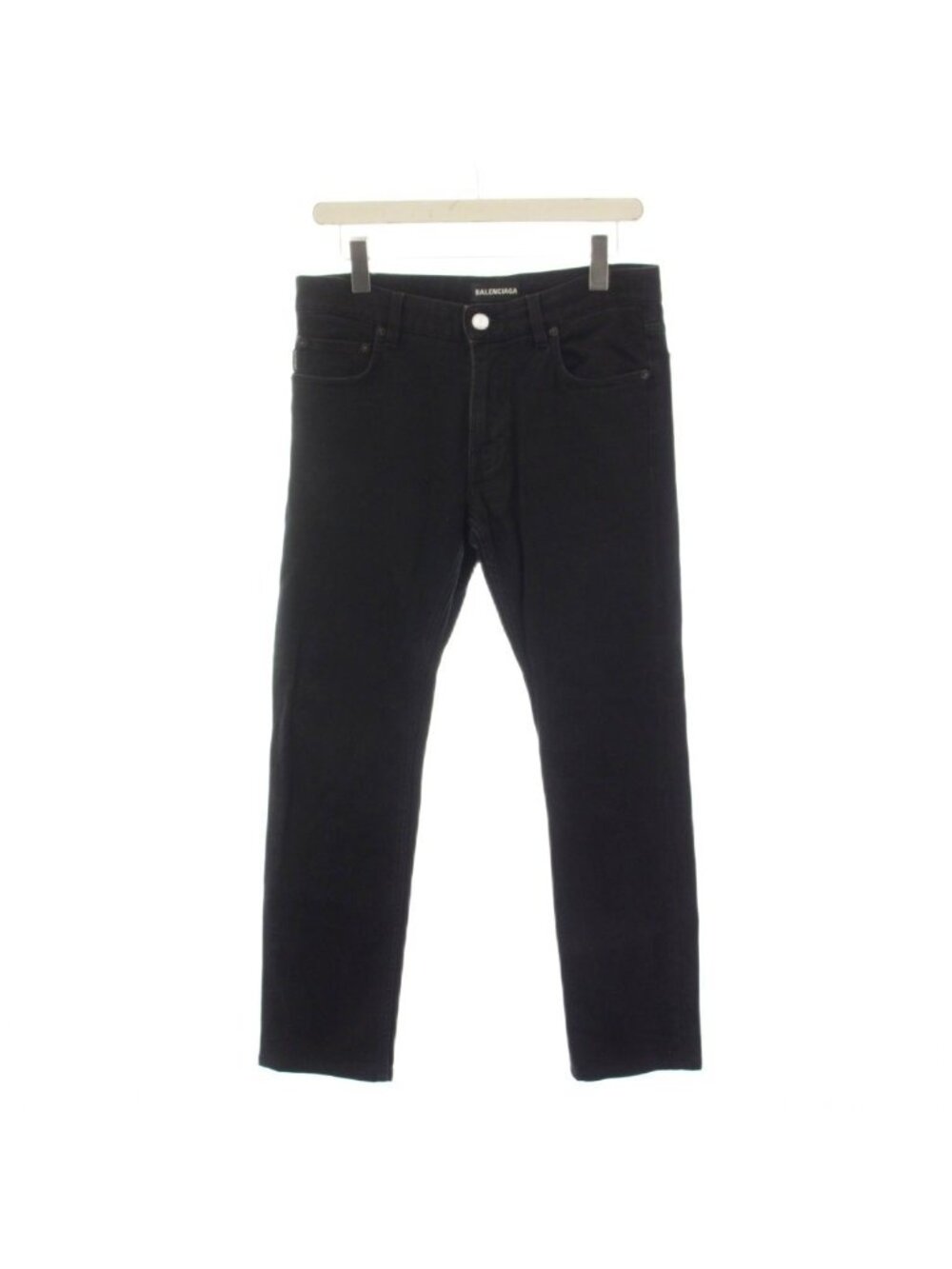 Balenciaga Denim Pants Jeans Zip Fly Black 30